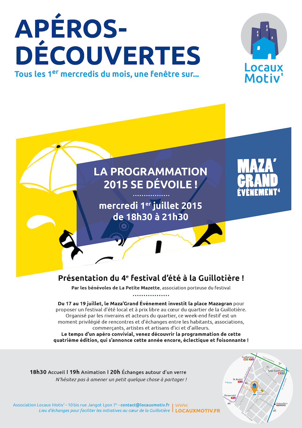 Apéro-découverte avec l'équipe du Maza'Grand Événement