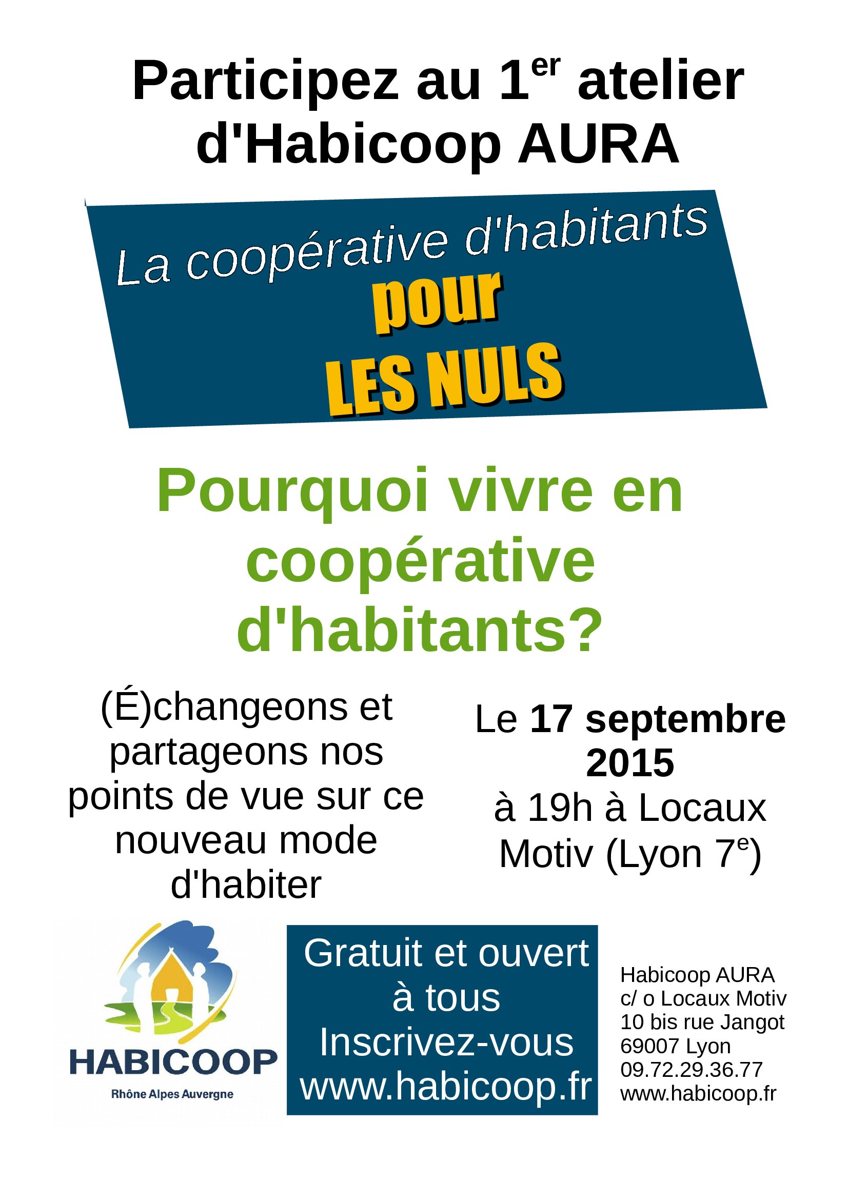 La coopérative d'habitants pour les nuls par Habicoop-AURA