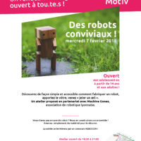 Atelier-Apéro "Des robots conviviaux" - le 7 février 2018
