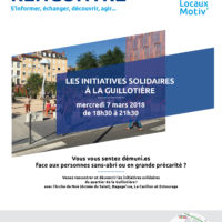 Atelier-Rencontres "Les initiatives solidaires à la Guillotière" - le 7 mars 2018